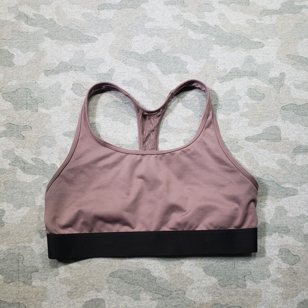 Victoria‎ Secret Sports Bra Womens Medium Purple Gym Fitness Yoga